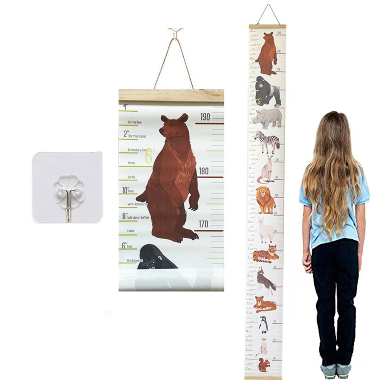 Cross-Border Popular Instagram-Style Oil Painting Height Chart Children's Room Wall Art Kindergarten Measurement In-Stock Instagram Style Cross-Border Popular Instagram-Style Oil Painting Height Chart Children's Room Wall Art Kindergarten Measurement In-Stock Instagram Style