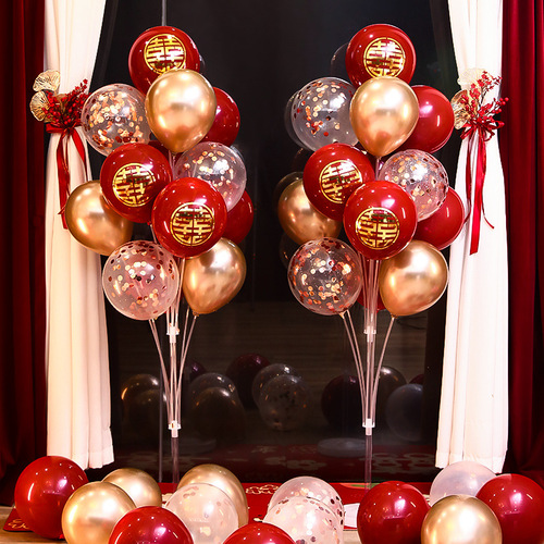 Wedding room floor floating ball road guide engagement arrangement decoration set table floating column wedding floor wedding supplies collection