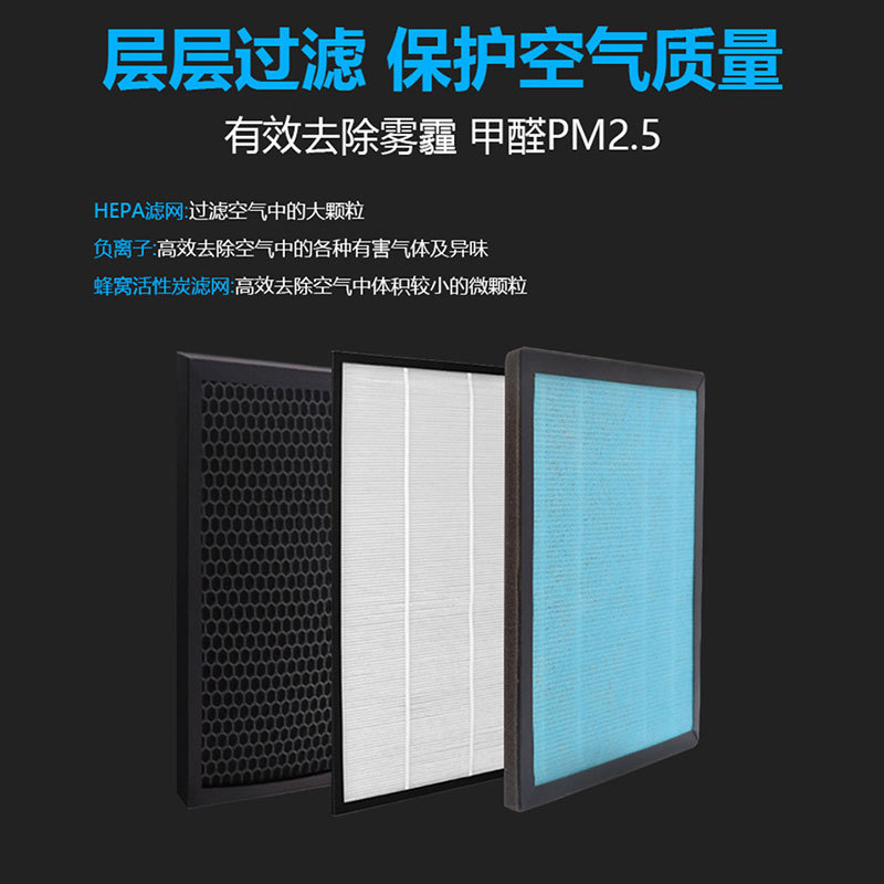Filtro purificador de aire universal de eficiencia media HEPA con carbón activado, sistema de aire fresco, cartucho compuesto