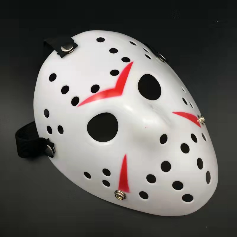 Máscara de Halloween mascarada espesado Jason Cosplay divertido completo cara masculina rendimiento props
