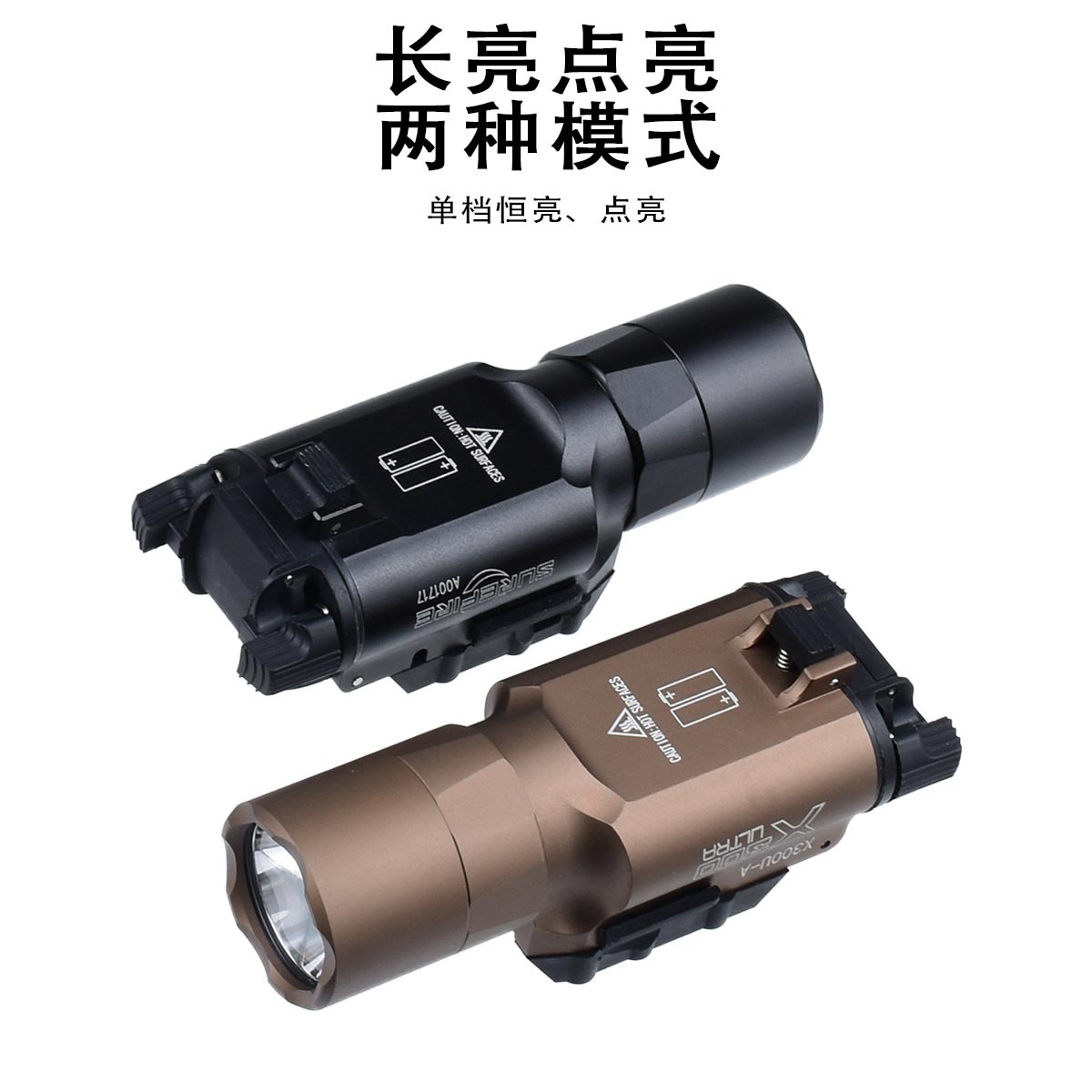 Tácticas al aire libre X300U colgar linterna de luz intensa iluminación LED aluminio lámpara de casco de alto lumen