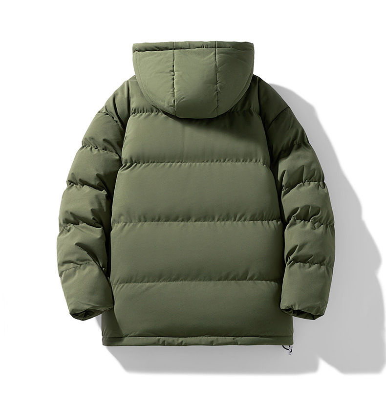 Herren Winter Steppjacke Mit Kapuze Warme Wattierte Parka Jacke_voghion.com