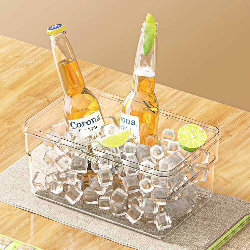 Fabricación de hielo Refrigerador doméstico Cubitos de hielo caseros Caja de hielo Molde de hielo Congelado artefacto de cubitos de hielo de grado alimenticio