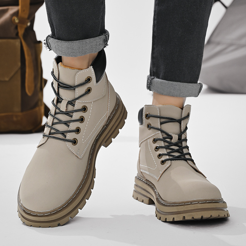 Leder männer helfen männer schuhe neue mode großen kopf leder schuhe casual arbeit schuhe männer herbst atmungsaktiv_voghion.com