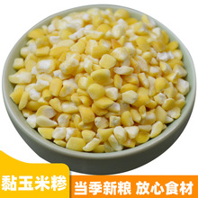 黃粘玉米渣子 東北大小粒糯玉米糝25kg  黏玉米碎碴子