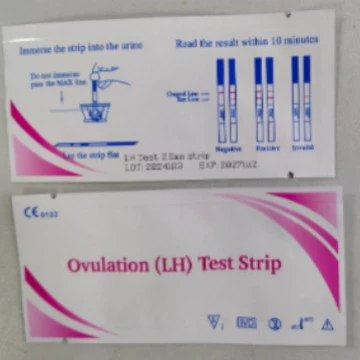 Производитель экспортирует и оптом продает тесты на овуляцию (полоски для определения овуляции) в нейтральной английской упаковке.