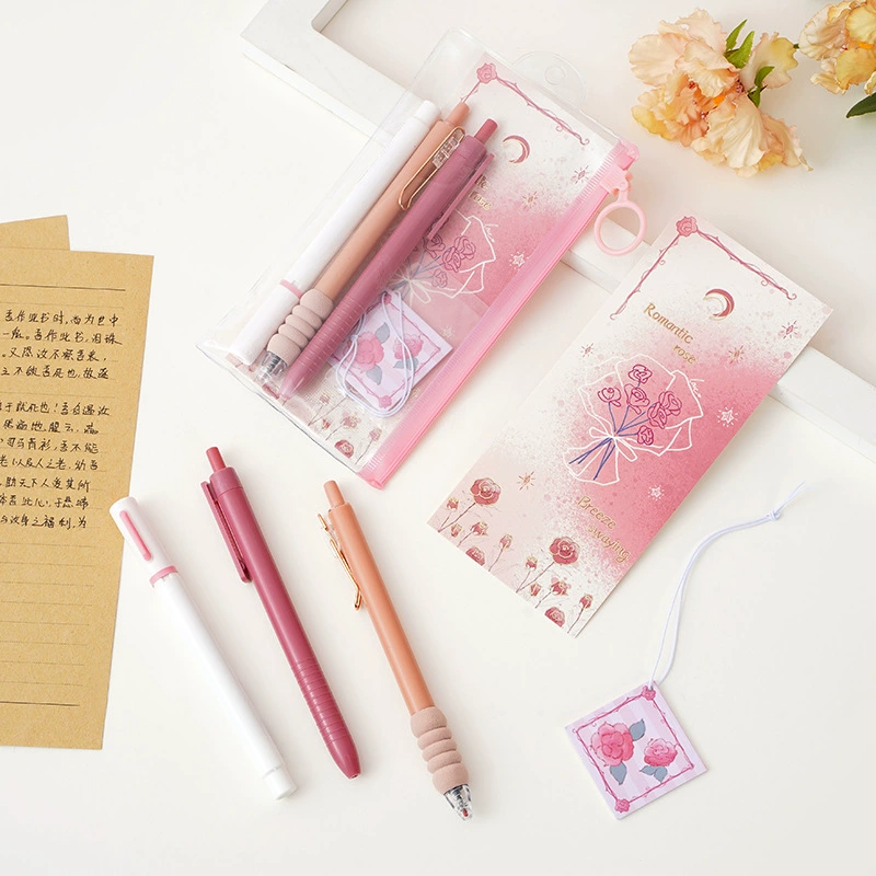 尤美 2776 Rose Poem Stroke Key Questions Set Student ST Head Press Neutral Pen Colored Pen Highlighter