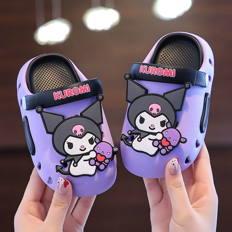 Детские сандалии-кроксы Melody Sanrio для девочек, принцесса, пляжные, водолазные сандалии, обувь с мягкой подошвой