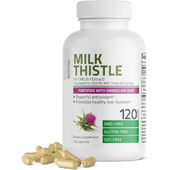 クロスボーダー輸出120粒ミルク草カプセルタンポポ根肝臓補充剤MILK THISTLE