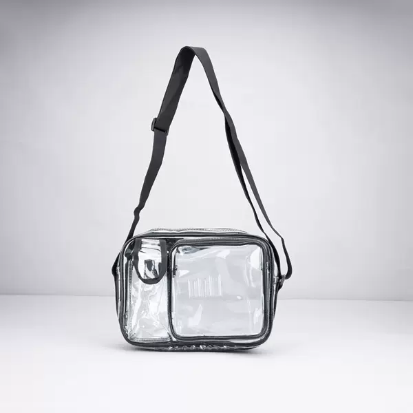 Cold-resistant 26*19*13 double main compartment anti-static dust-free bag, PVC transparent, waterproof, European standard eco-friendly shoulder bag, FAB bag