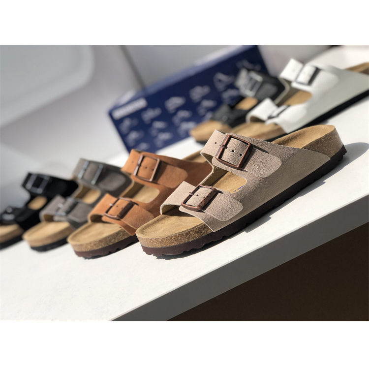 A generation of factory goods boken leather two-button cork slippers flat beach shoes casual sandals A generation of factory goods boken leather two-button cork slippers flat beach shoes casual sandals