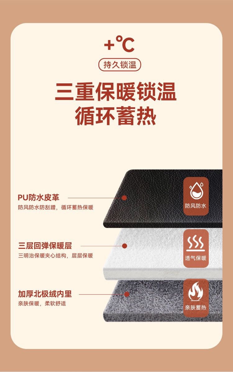 Cross-border Amazon autumn and winter outdoor bicycle handlebar gloves, motorcycle and snowmobile gloves, reflective warm gloves