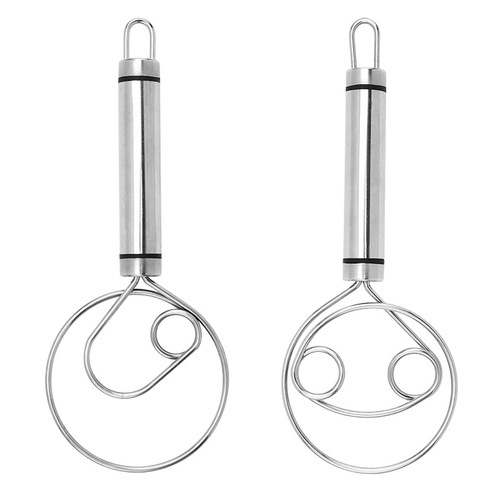 Stainless steel flour beater single double coil flour mixer adapter and flour mixer dough mixing tool