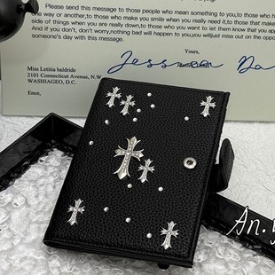 Personalized Cross Hanging Neck Passport Holder Multifunctional Leather Card Holder Ticket Id Travel Carry-On Storage Bag