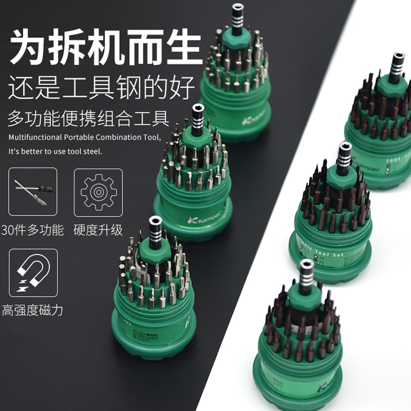 Hexagonal multifuncional de desmontaje combinado doméstico pequeño conjunto de destornillador 12 en 1 herramienta de destornillador multipropósito de mantenimiento