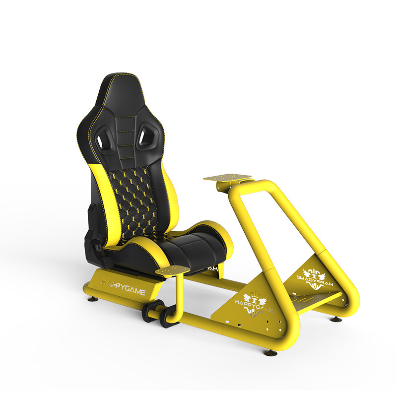 Zhongyao Simulador de juego de carreras asiento volante soporte de pantalla soporte pedal soporte fijo