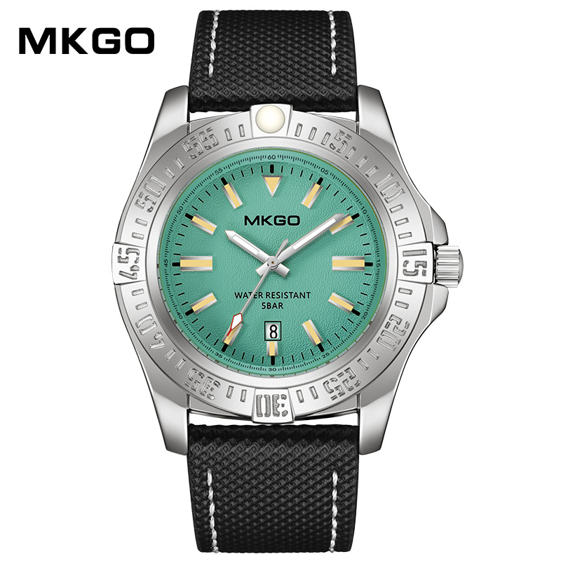 Mo Ya Gao's New Electronic Quartz Men's Watch Fashionable Simple Atmospheric Silicone Belt Calendar Nail Scale Niche Watch