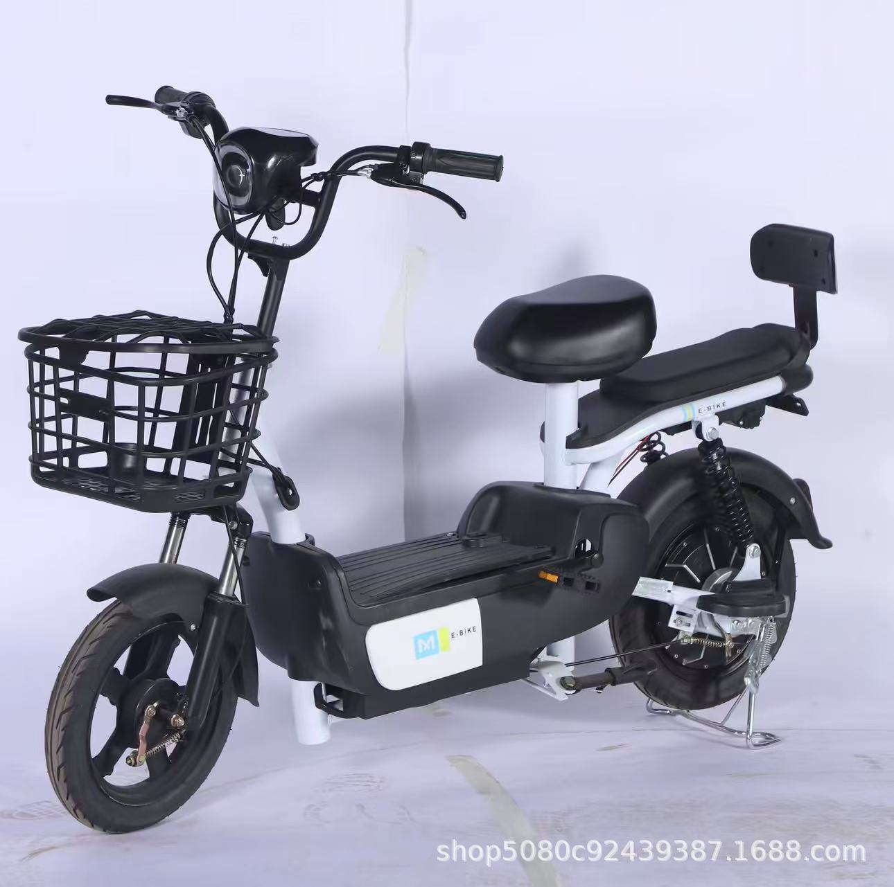 Bicicleta eléctrica personalizada para adultos, scooter urbano sencillo con asiento de alta elasticidad y amortiguación delantera y trasera, bicicleta eléctrica para desplazamientos.