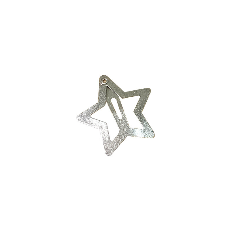 320g Weight Hair Clip Hair Accessories Type 1 Piece Quantity Daily Occasion Alloy Material Star Pattern Women's Gender Plating, Hollow Out Design Simple Style Style Women's Simple Style Star Alloy Plating Hollow Out Hair Clip 2