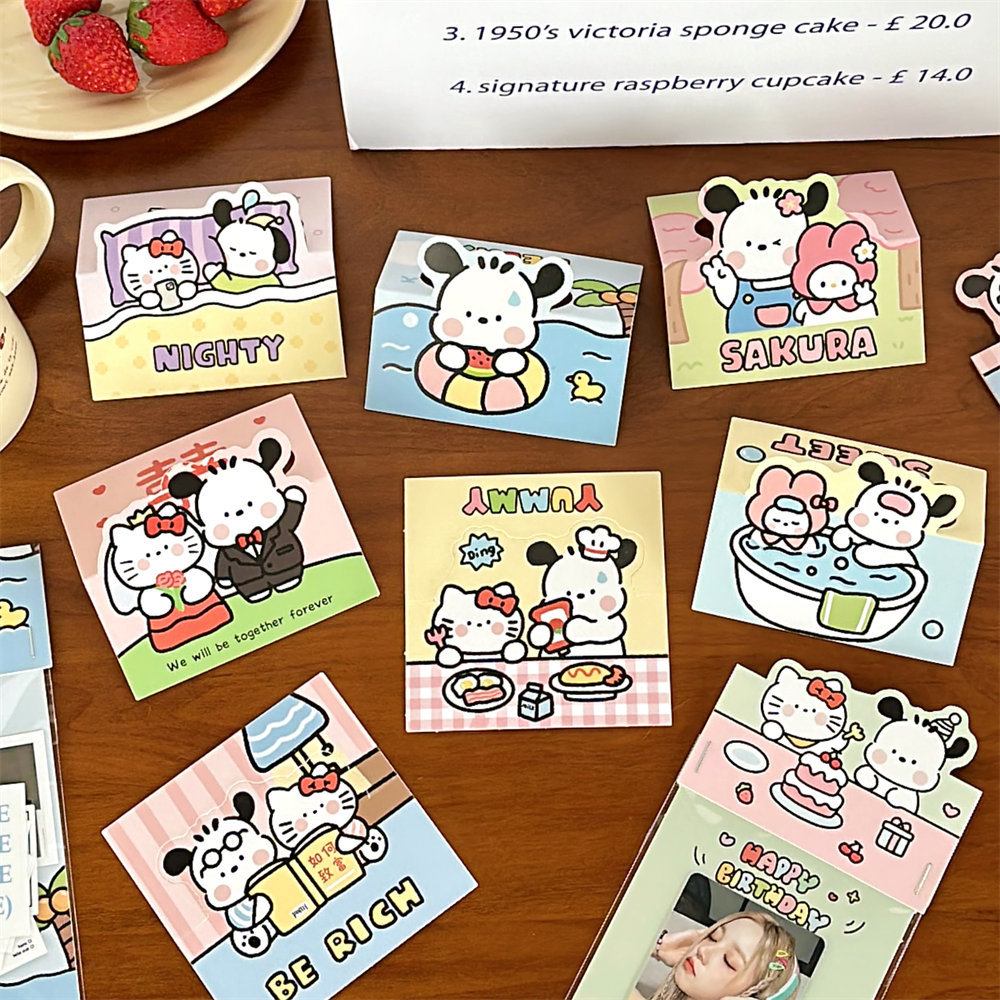 Tengyi Tarjeta de cabeza de dibujos animados lindo original tarjeta trasera decoración de joyas embalaje tarjeta inferior de alto aspecto especial en forma de cartón pequeño al por mayor