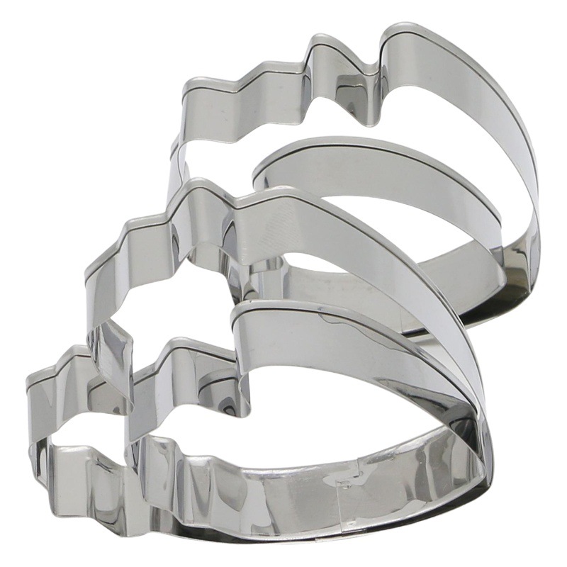 Nuevo molde de corte de flor de peonía de acero inoxidable de cuatro piezas molde de pétalo de flor de azúcar molde de fondant fuente de Amazon