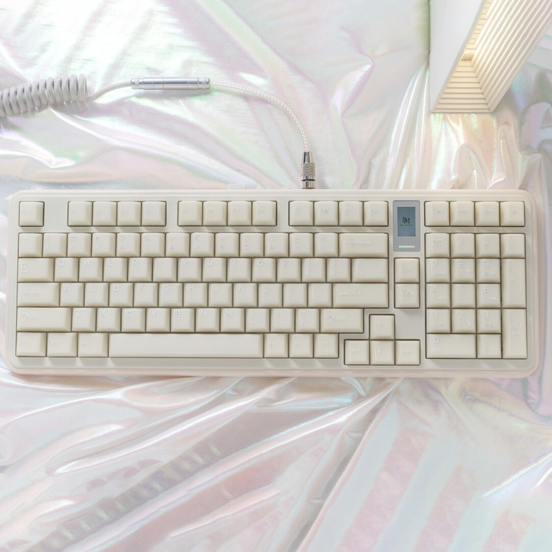 Source factory white marble ABS two-color semi-transparent 162-key mechanical magnetic switch keycaps in stock for wholesale