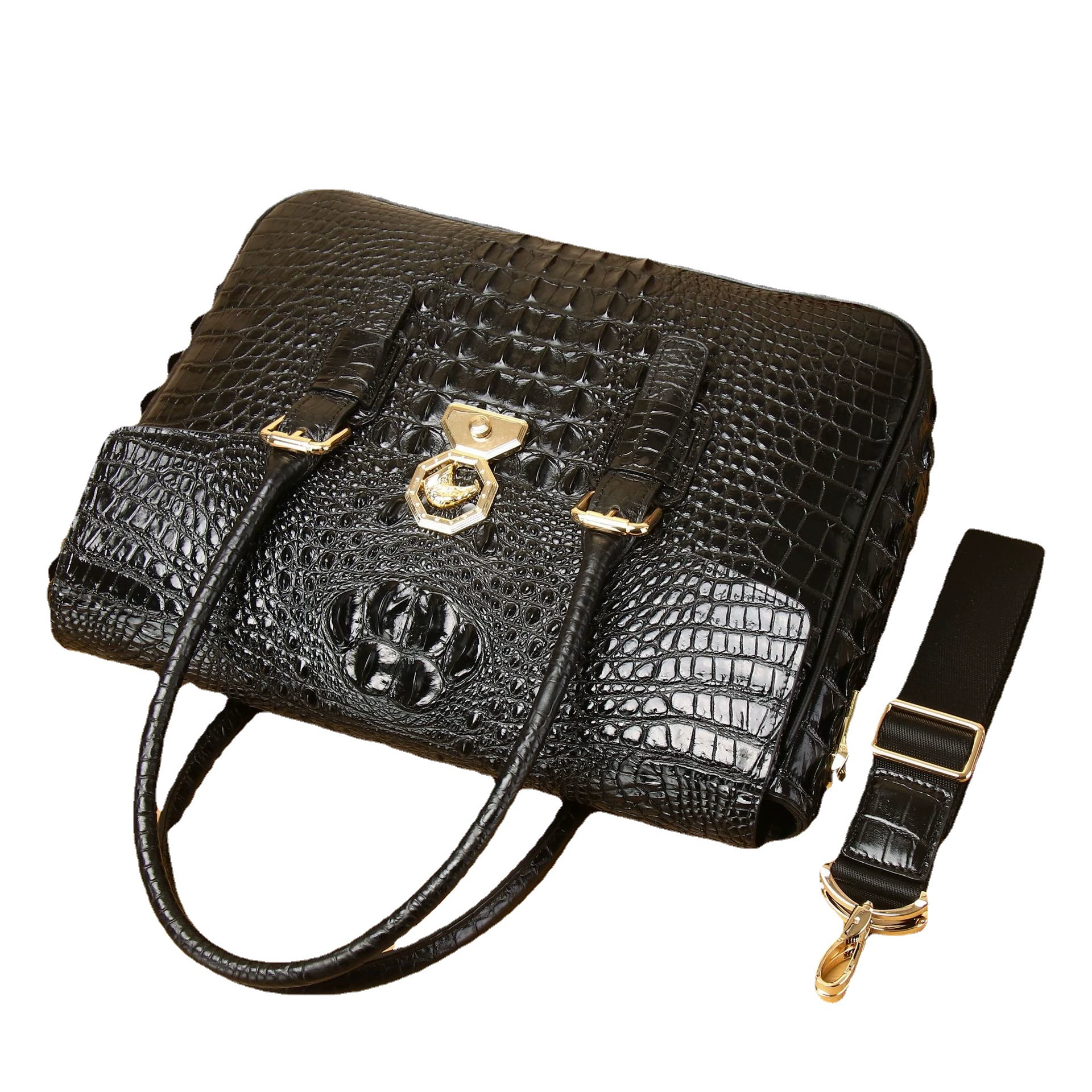 Elite laptop, bag strap one shoulder, 2022, crocodile print, simple and elegant design, business version, wholesale