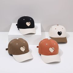 兒童帽  燈春秋新款愛心蝴蝶結鴨舌帽韓版刺繡寶寶防曬遮陽棒球帽