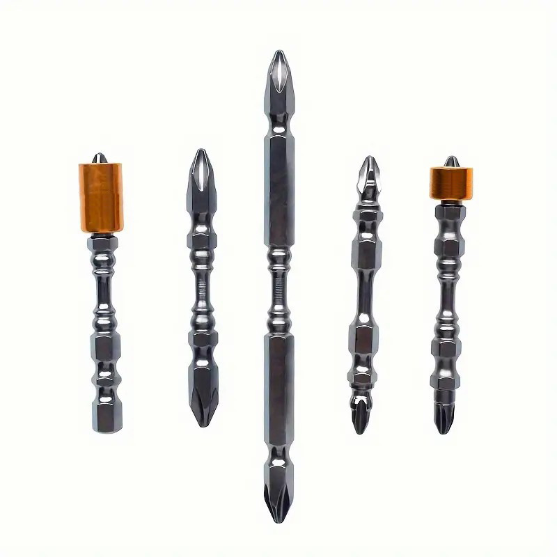 强磁十字风批头电动螺丝刀特级磁性加长超硬电钻强力磁圈起子头