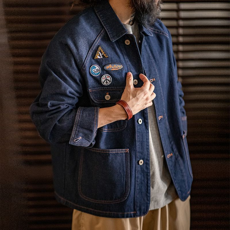 Retro denim badge