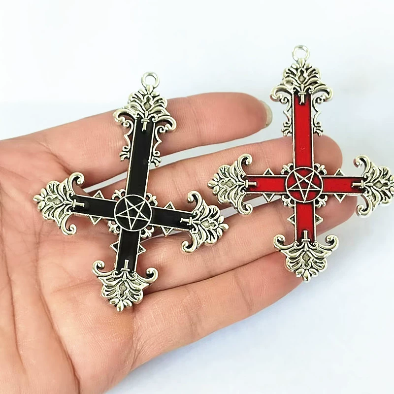Ретро черная подвеска, металлический аксессуар, европейский стиль, готика