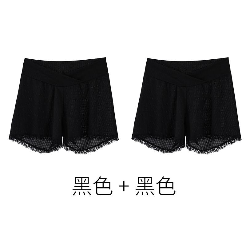 [2개 들이 팩] 블랙*2-(로우 웨이스트 스타일)