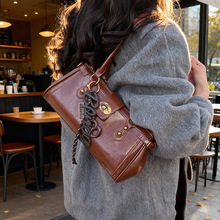 跨境时尚复古腋下包女新款秋冬百搭托特包小高级感通勤手提单肩包