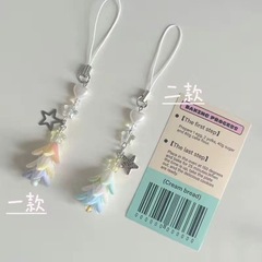 【Merry Christmas】Beaded Christmas Phone Chain Phone Charm Rope Anti-lost Rope Christmas Gift