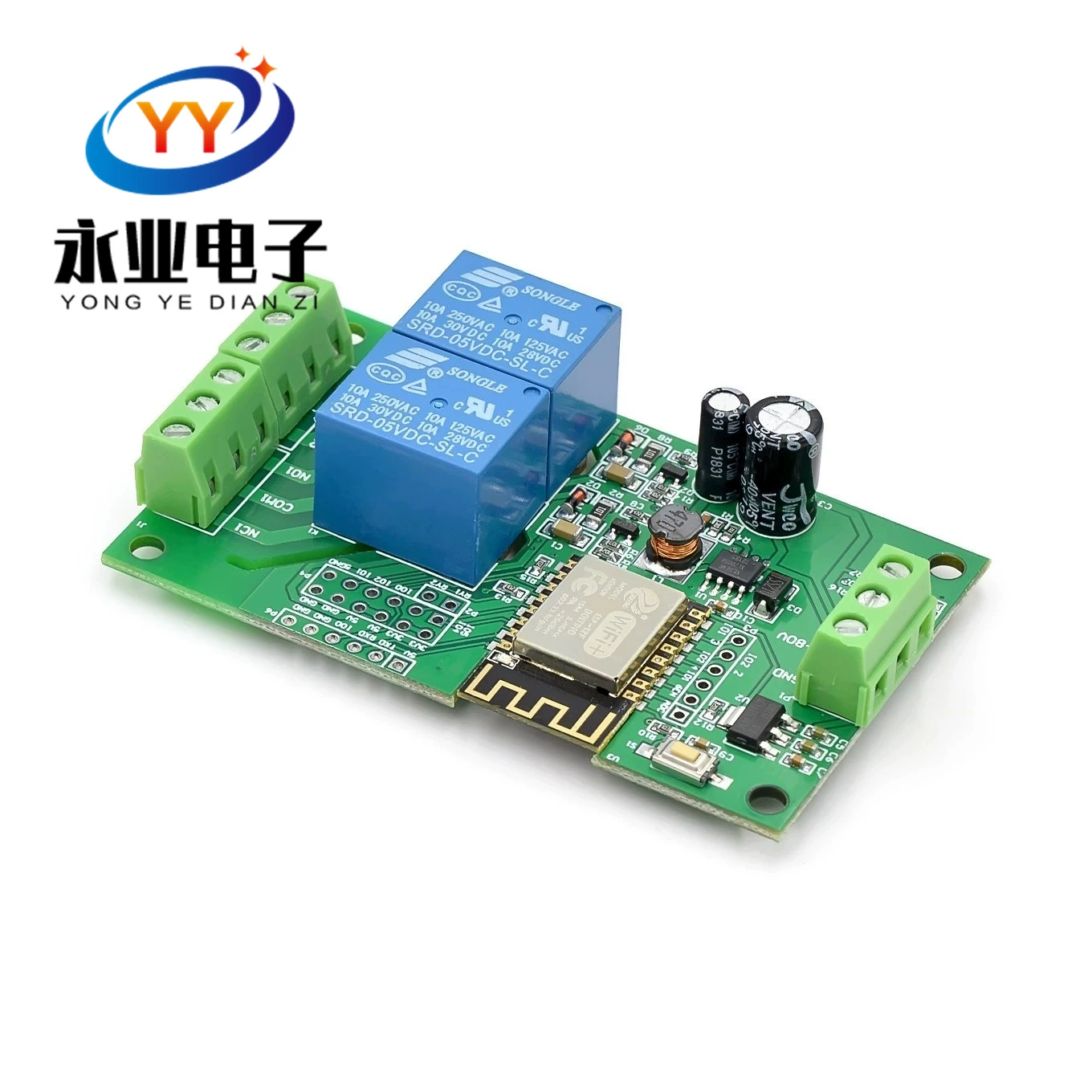 Питание 5V/8-80V ESP8266WIFI двойной релейный модуль ESP-12F платформа развития вторичной разработки