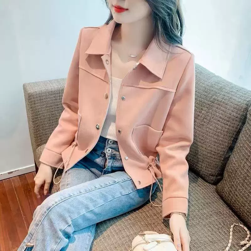 Осенний жакет-тренч в стиле Chanel для подростков, Farmanl ltsex, размеры M-4XL, цвета Off White, Fuchsia, Purple