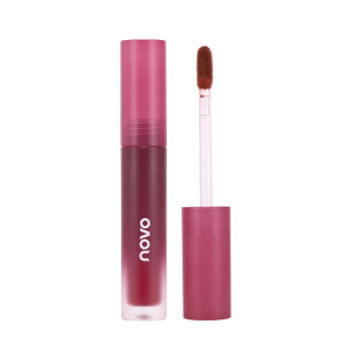 Oem Processing and Customization of Novo Matte Silk Soft Matte Lip Glaze Odm Matte Matte Whitening Long-Lasting Non-Stick Cup Oem