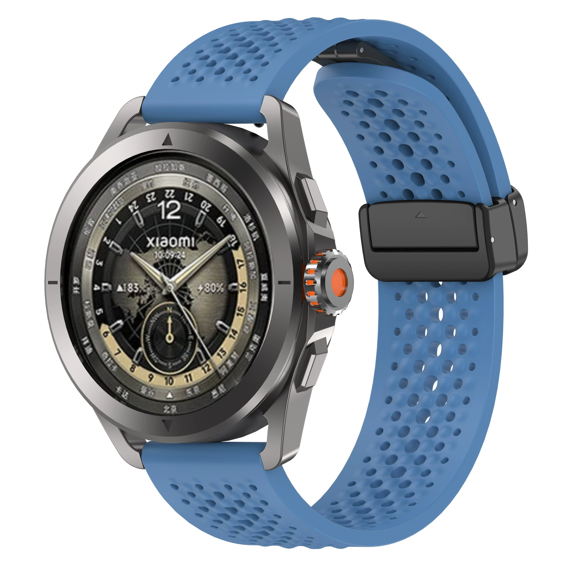 Подходит для Xiaomi Watchs4Sport, ремешок из силикона для часов S2 Watchs3 с складной застежкой, S1Pro, Huami GTR4