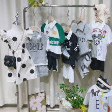 广州欧抱吧啦吧拉巴啦湖州织里童装厂男女童t恤夏工厂断码清仓