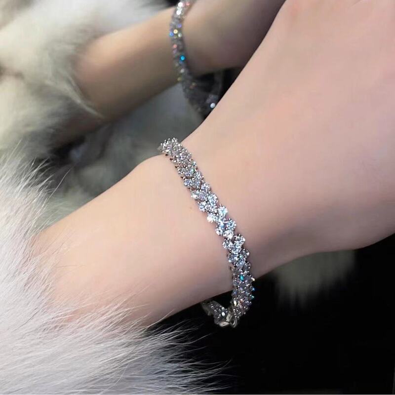 European and American Cross-Border New Wish Roman Crystal Bracelet Natural Zircon Full Diamond Bracelet Amazon Export Jewelry European and American Cross-Border New Wish Roman Crystal Bracelet Natural Zircon Full Diamond Bracelet Amazon Export Jewelry
