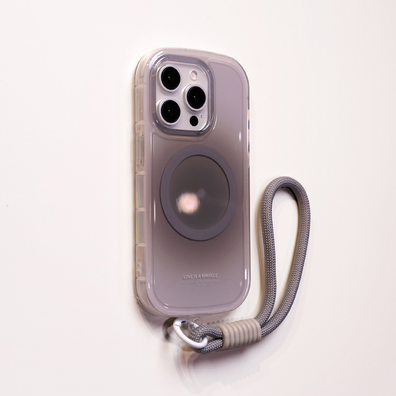 晕染渐变椭圆适用苹果16romax手机壳新款16pro紫色iphone15硅胶14带挂绳max防摔13磁吸12爆款16系列ip保护套|undefined