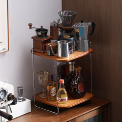 中古の軽い豪華なコーヒーマシンの棚のデスクトップのコップの棚の引き出しの台所の調味料の収納のプリンターの棚