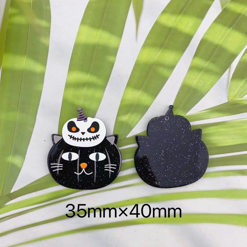 アクリルクロスボーダーレリーフかぼちゃハロウィーンシリーズペンダントDIYキーホルダー耳飾りペンダントアクセサリー|undefined