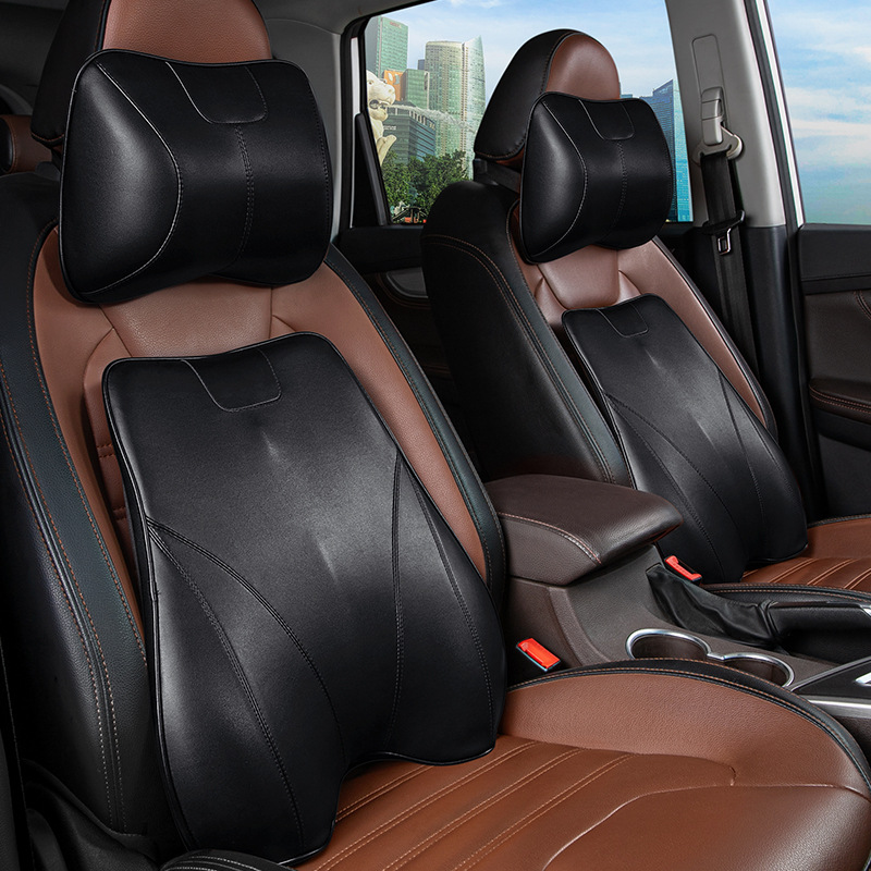 자동차 머리 받침은 메르세데스-벤츠 아우디 BMW 및 기타 자동차 허리 보호 편안한 목 베개 허리 목 보호 자동차 베개에 적합합니다.