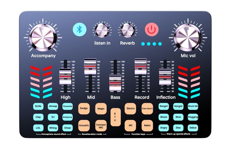 v19サウンドカードライブ放送フルセット機器、携帯電話、デスクトップパソコン、歌、配信者、録音専用、ライブ配信用|undefined