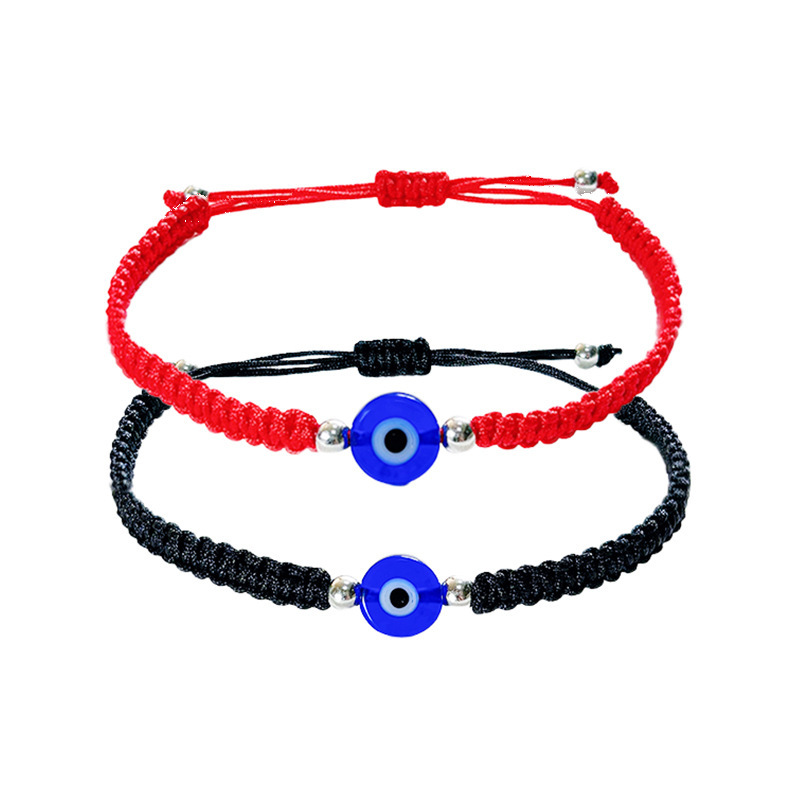 Amazon Devil's Eye Bracelet Adjustable Beaded Hamsa Evil Eye Amulet Good Luck Braided Bracelet