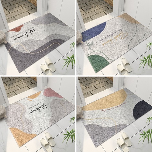 Entrance door wire circle floor mat door entrance household door mat door mat non-slip carpet cuttable mat Nordic