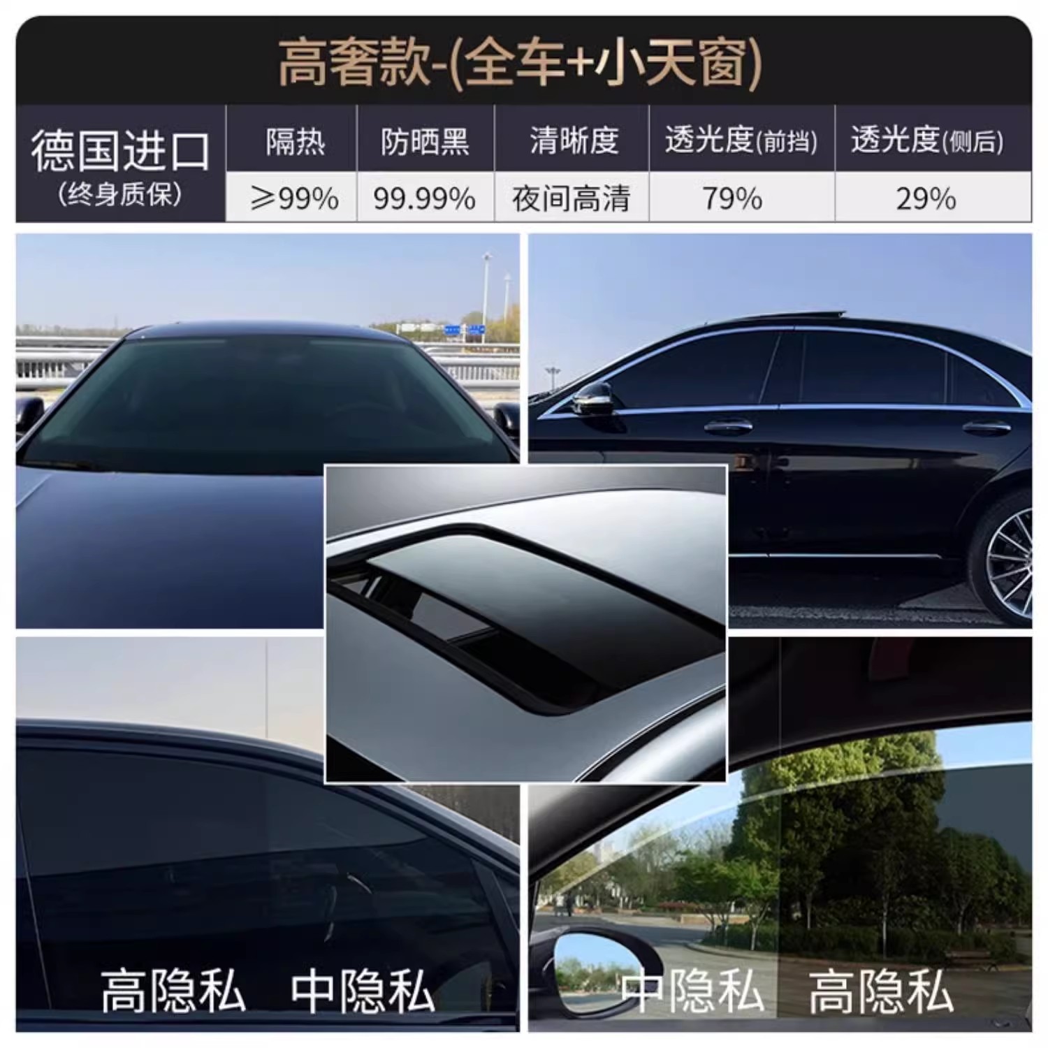 Car Film, Window Film, Solar Film, Front Windshield, Sunscreen, Heat Insulation Film, Explosion-Proof Film, Privacy Film, Full Car Film