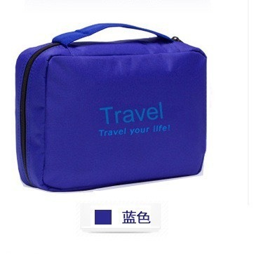 Large-capacity travel toiletry bag with hook-style handle, travel washroom supplies cosmetic bag