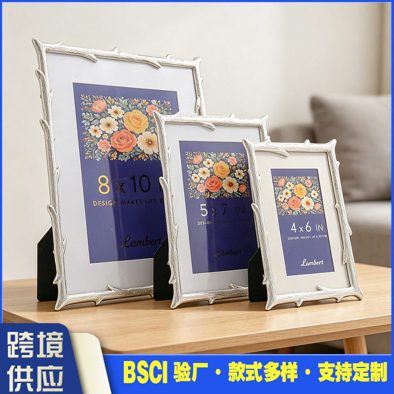 Manufacturer wholesale zinc alloy tree branch-shaped metal photo frame modern minimalist 6inch 7inch light luxury decoration wedding display piece Manufacturer wholesale zinc alloy tree branch-shaped metal photo frame modern minimalist 6inch 7inch light luxury decoration wedding display piece